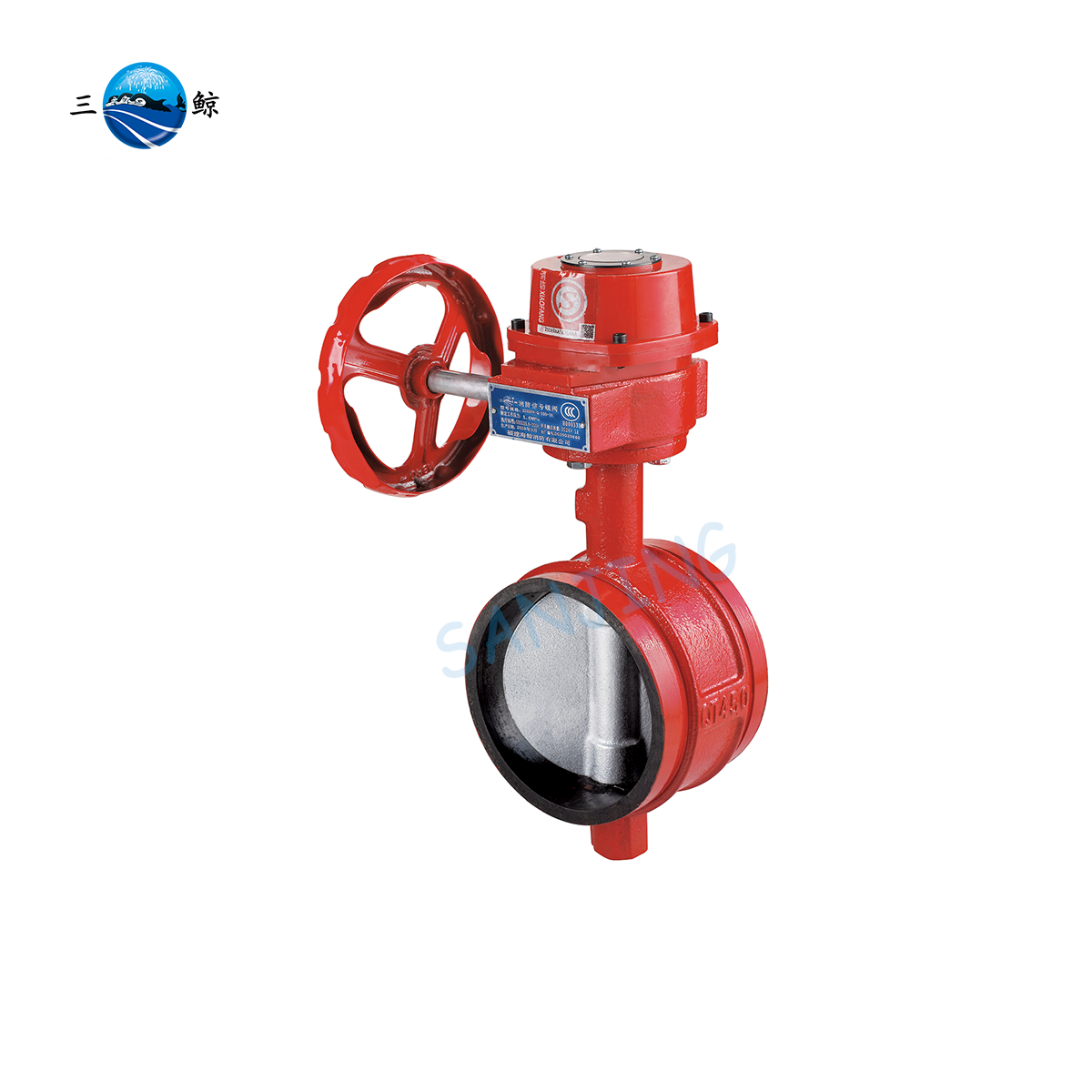 Top Quality Zone Control Valve 4" Grooved Signal Butterfly Valve With Supervisory Switch Walter Flow Control Valve For Pipe