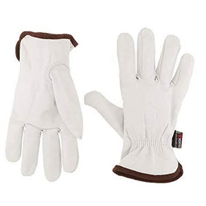 Guantes de trabajo duraderos y cálidos para invierno, guantes de seguridad de cuero de vaca, 2021 - Product Image 5