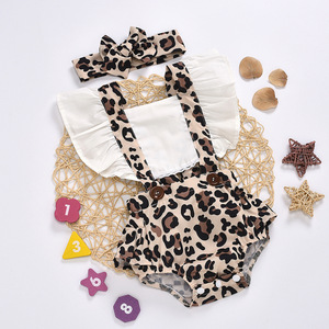 ชุดเสื้อผ้าเด็กทารกพิมพ์ลายเสือดาวราคาส่งถูกจากซัพพลายเออร์จีน - Product Image 2