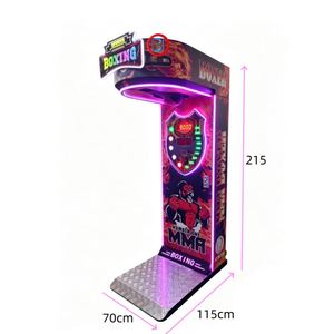 Máquina de Juego Arcade de Boxeo con Monedas, Medidor de Fuerza de Puñetazo MMA, Construcción de Plástico y Metal, en Inglés, para Bares y Parques de Diversiones - Product Image 6