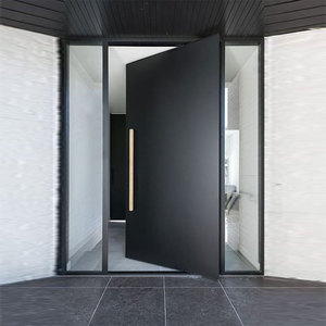 Hiện đại chống trộm thiết kế thay thế nhôm pivot cửa kim loại tùy chỉnh an ninh lối vào cửa - Product Image 2