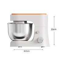 Batidora Amasadora de Pedestal con Cabezal Inclinable de 6 Velocidades Ajustables, 600W, Tazón de Acero Inoxidable de 4L, Directo de Fábrica OEM ODM, para Estudio de Repostería