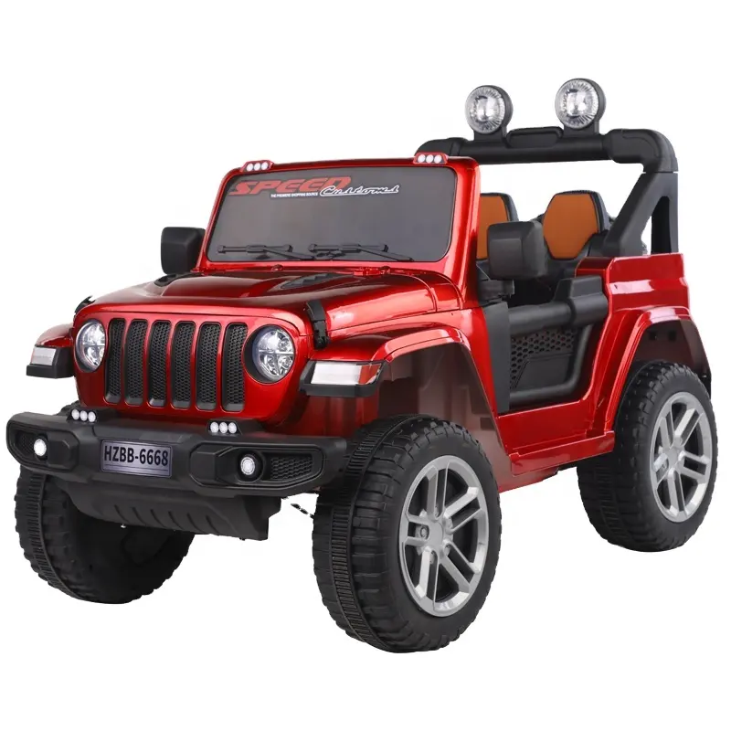 Hot-Selling Two-Seater Jeep Simulation Electric Toy Car for Boys and Girls Plastic Material Wheel Battery Power Ride-On Car