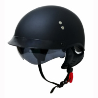 Casco de Motocicleta Vintage Personalizado de Fábrica, Aprobado por DOT, con Espuma Negra, ABS Transparente, Personalizable, Nuevo, para Todas las Estaciones, Muestra