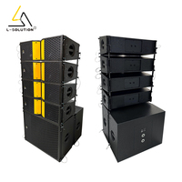 Système audio professionnel L-Solution Deux haut-parleurs Line Array de 8 pouces et subwoofers de 18 pouces avec impédance de 8 ohms