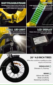 Triciclo eléctrico de rueda delantera de 750W para adultos Triciclo eléctrico plegable con cubo de motor de batería de litio - Product Image 6