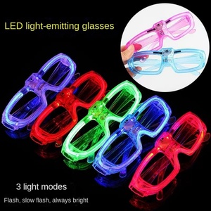 Gafas LED Inteligentes con Flash Electrónico, Decoración Navideña de Moda, Accesorios para Crear Ambiente, Gafas Fluorescentes de Plástico - Product Image 5