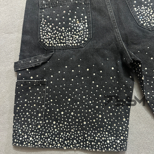 <span class=keywords><strong>Shorts</strong></span> in Denim personalizzato estate da <span class=keywords><strong>uomo</strong></span> stile Streetwear - Product Image 5