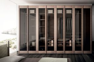 ตู้เ<span class=keywords><strong>ส</strong></span>ื้อผ้าแบบฝังผนังไม้สไตล์โมเดิร์นแบบตุรกี พร้อมบานเลื่อนและกระจก - Product Image 4