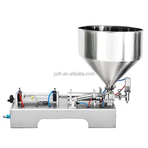 Customized Hopper Heated And Stirred Semi-automatic Filling Machine Pneumatic Piston Pump Filler With Self Suction Feature