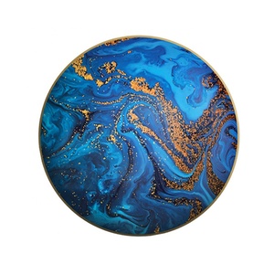 ชุดอาหารค่ำพอร์ซเลนเซรามิกเนื้อละเอียดแบบใหม่ล่าสุด สีน้ำเงิน ชุดโต๊ะอาหารหรูหรา - Product Image 5