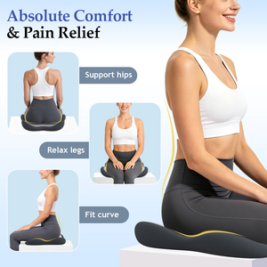 Office <b>Chair</b> Cushion, Car Seat Cushion, Memory Foam Coccyx Cushion <b>Pads</b> for Tailbone Pain,Ergonomic Memory Foam Seat Cushion - Product Image 3