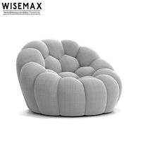 Ensemble de canapés WISEMAX pour salon moderne, canapé incurvé en forme de bulle, couleur personnalisable, ensemble de fauteuils de détente, ensemble de canapés