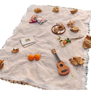 Tapis de pique-nique en forme de T, imperméable, en polyester et coton, tissu de pique-nique, couverture de camping en plein air, tapis de plage, tapis de sol pour tente - Product Image 5