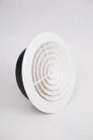 Grille d'aération moderne en plastique ABS blanc pour entrepôt et sous-sol - Conception arrondie, installation facile, évacuation d'air frais