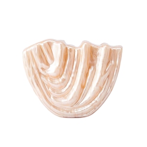 Women <b>Shell</b> Acrylic Clutch Purse with O-shaped Chain Elegant Marble Evening Bag Bridal Bridesmaids Handbag - Product Image 3