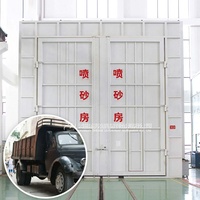 Cabina de Sandblasting Automática para Camiones Cisterna |   Cámara de Pulverización Industrial de Alta Eficiencia con Certificación CE y Colector de Polvo