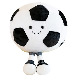 Peluche Morbido a Forma di Pallone da Basket, Ricamo Simulato con Cuciture, Faccina Sorridente, Cuscino Compagno Sportivo per Tutte le Età - Product Image 2