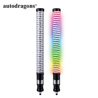 Antennes lumineuses LED RGB robustes AUTODRAGONS, fouets LED IP67 pour Side by Side SXS Can-Am Polaris/ Sand Spider Dune Buggy