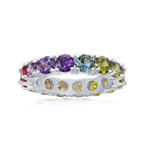 Anello Elegante Stile Gemma Colorata per Donne - Product Image 5