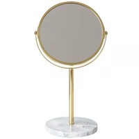 Miroir de maquillage de bureau moderne et populaire en vente flash, avec base en marbre