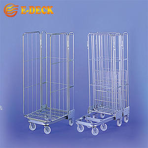 Meilleure vente entrepôt de stockage industriel <span class=keywords><strong>Cage</strong></span> à rouleaux en métal galvanisé à mailles en acier pliantes A Frame - Product Image 5