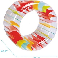 Jouet aquatique Tiger ECO-Friendly en PVC pour piscines et parcs aquatiques, flotteur gonflable à roulettes, design coloré, Max