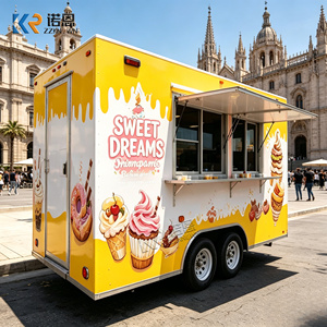 Camion de restauration BBQ personnalisé OEM avec cuisine complète, chariot de nourriture de rue mobile <span class=keywords><strong>à</strong></span> vendre, remorque <span class=keywords><strong>à</strong></span> hot-dogs rapide - Product Image 6