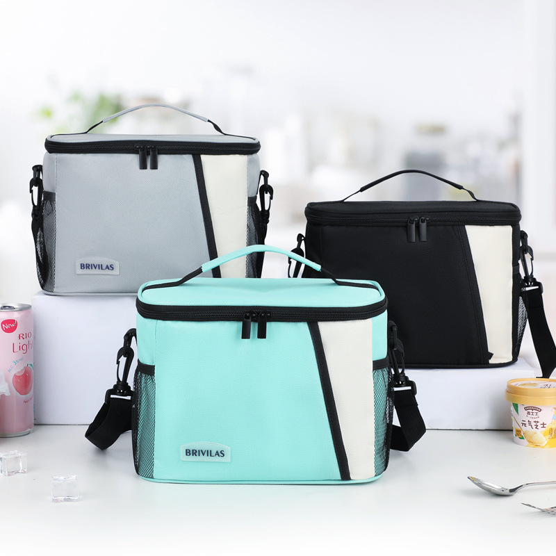 Internal Insulation and Waterproof Fabric square Cooler Bags for Ladies Insulated Lunch Bags for Women Mens Cooler Box