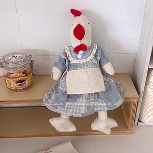 Ensemble <span class=keywords><strong>de</strong></span> peluches <span class=keywords><strong>de</strong></span> poulets mignons pour couple avec tenues, jouets décoratifs en lin en forme <span class=keywords><strong>de</strong></span> poules et coqs, animaux <span class=keywords><strong>de</strong></span> la ferme en peluche - Product Image 4
