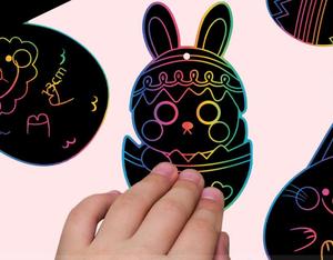 <strong>Easter</strong> Crafts <strong>Kit</strong> for Kids Scratch Art <strong>Easter</strong> Bunny Eggs Ornaments DIY Paper <strong>Craft</strong> <strong>Easter</strong> Party Favor Home Decorations - Product Image 4