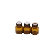 Mini flacons compte-gouttes en verre ambré transparent de 1 ml, 2 ml, 3 ml, 4 ml, 5 ml pour huiles essentielles et parfums, petits échantillons de 1/4 dram avec réducteur d'orifice