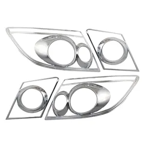 Car exterior garnish combo set front back lamp cover Headlight cover HLC TLC tail light cover for Honda City 2006 2007 2008