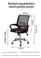 Chaise de bureau moderne confortable pour longues sessions, pivotante avec roulettes, pour e-sport, dortoir, réglable en hauteur, avec cadre chromé, pour atelier