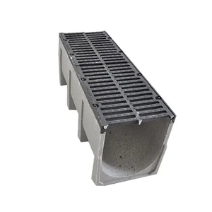 Caniveau de drainage linéaire modulaire en résine U150 U200 pour trottoir, jardin et maison, avec couvercle en résine pour l'évacuation des <span class=keywords><strong>eaux</strong></span> <span class=keywords><strong>pluviales</strong></span> - Product Image 1