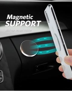 Support de téléphone magnétique plat argenté pour tableau de bord de voiture, mur, camion. Kit de fixation magnétique universel pour iPad à coller au mur - Product Image 5