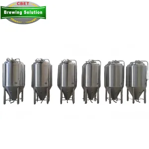 Stainless steel 5Hl 10Hl 5Bbl 10BBL Jacketed Conical Fermenter Beer Fermentation Tank For Sale