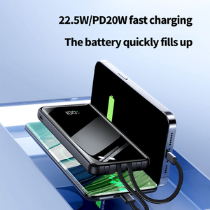 Batería Externa de 10000mAh en Oferta, con Cables Tipo-C y <span class=keywords><strong>Micro</strong></span> USB Integrados, Portátil, <span class=keywords><strong>Mini</strong></span>, Carga Rápida, Pantalla LED, Ultra Delgada - Product Image 5