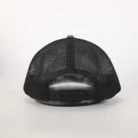 Sombrero de camionero marrón ceniza de 6 paneles con logotipo personalizado Gorra de malla deportiva de moda de calle con ala curvada ligera Tela común de estilo exterior