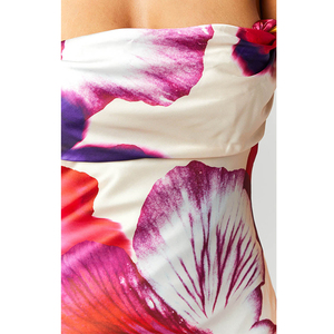 Moulante personnalisée de haute qualité hors épaule sans manches <span class=keywords><strong>rose</strong></span> imprimé fleuri hors épaule <span class=keywords><strong>robe</strong></span> formelle pour femmes <span class=keywords><strong>robe</strong></span> de <span class=keywords><strong>demoiselle</strong></span> <span class=keywords><strong>d</strong></span>'<span class=keywords><strong>honneur</strong></span> - Product Image 5