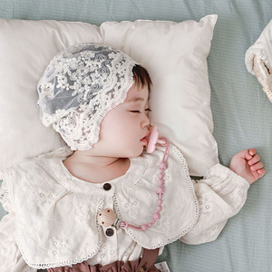 สายคล้องจุกนมหลอกซิลิโคนสำหรับเด็ก พร้อมที่ใส่ขวดนมและลูกปัดไม้ ขนาด 220 มม. น้ำหนัก 23 กรัม ปลอดสาร BPA เกรดอาหาร - Product Image 2