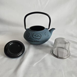 <strong>Tea</strong> <strong>Gift</strong> <strong>Sets</strong> Cast Iron Teapot with SS <strong>Tea</strong> Filter 300ml in Blue - Product Image 4
