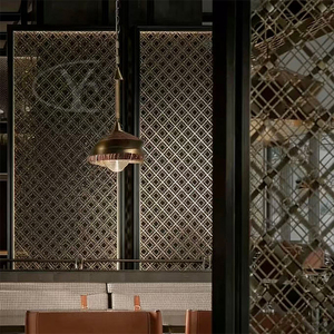 Maille métallique décorative dorée Yuchen Luxury Design pour portes d'armoires, <span class=keywords><strong>meilleur</strong></span> prix, maille métallique décorative. - Product Image 5