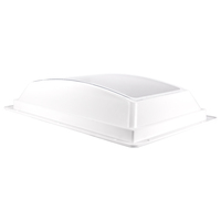 Dôme intérieur de lanterneau de camping-car en ABS blanc de 22 po x 14 po avec fenêtre transparente de remplacement anti-UV pour remorques de camping-car et quarts de roue