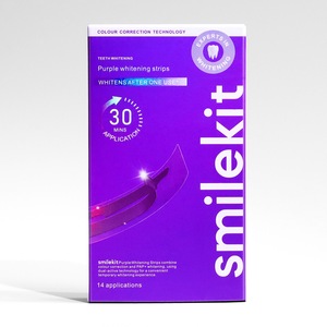 Tiras Blanqueadoras de Dientes <span class=keywords><strong>Smilekit</strong></span>, Blanqueamiento Instantáneo <span class=keywords><strong>V34</strong></span>, Set Blanqueador Neutralizante Morado - Product Image 4