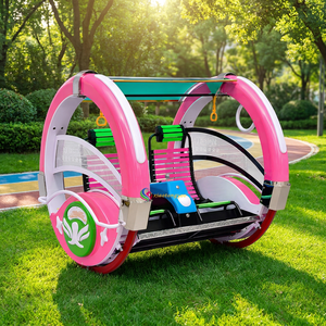 รถเล่นไฟฟ้าแบบโยก 2 ที่นั่ง รุ่น Commercial Happy Rolling Car พร้อมไฟ LED สำหรับสนามเด็กเล่นในร่มและกลางแจ้ง - Product Image 1