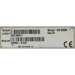 6862 MKS MFC GE50A-31531 Medidor de Flujo Másico OEM de Acero Inoxidable 316L con Precisión de 0.001g/cm, 220VAC/24VDC, con Brida - Product Image 5