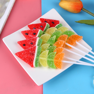 Snacks para Niños con Vitamina C, Brochetas <span class=keywords><strong>de</strong></span> Fruta, Dulces Suaves, Rodajas <span class=keywords><strong>de</strong></span> Sandía y Naranja, Paletas - Product Image 4