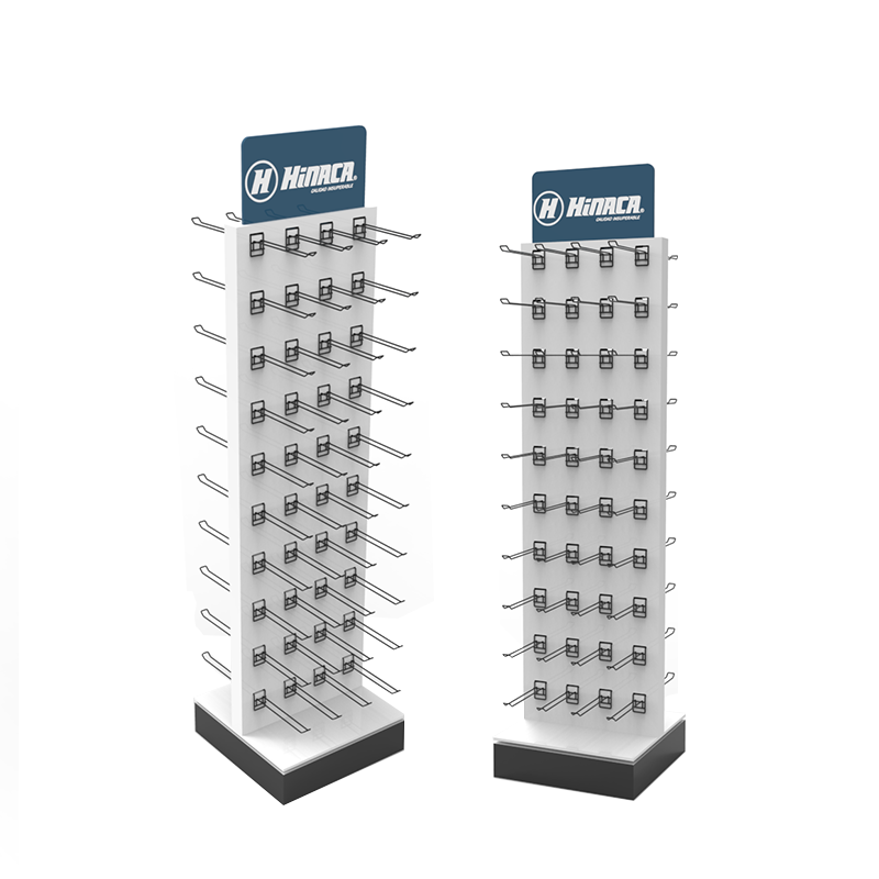 PVC Rotary Cellphone Charging Cable Display Stand for Stores — view 2
