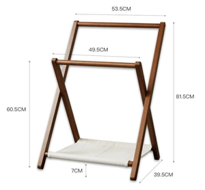 Porte-vêtements de plancher <span class=keywords><strong>en</strong></span> <span class=keywords><strong>bois</strong></span> bon marché étagère de rangement de vêtements <span class=keywords><strong>en</strong></span> <span class=keywords><strong>bois</strong></span> massif multifonctionnel ménage intérieur chevet cintre pliant - Product Image 6
